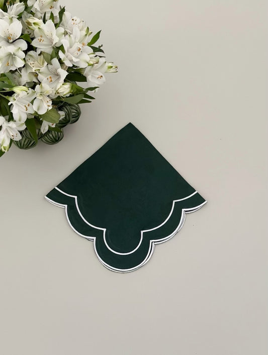 Pillow Dark green napkin
