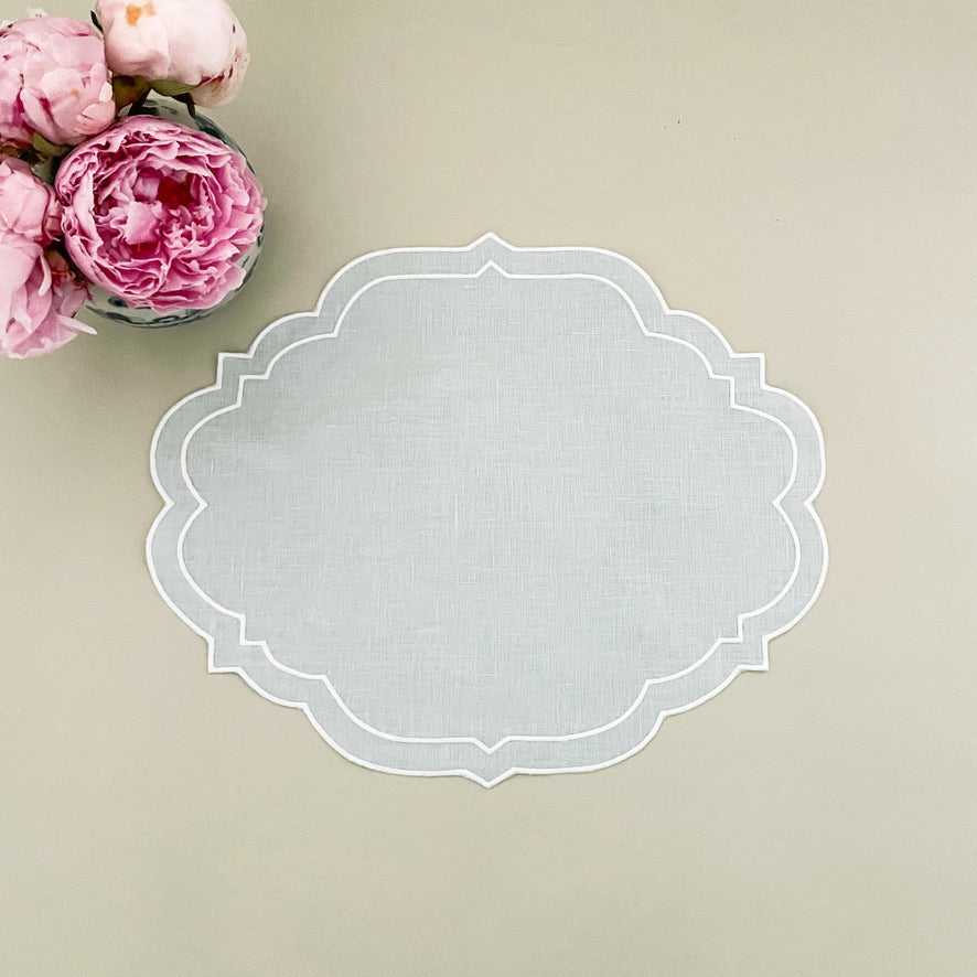 Sky blue placemat