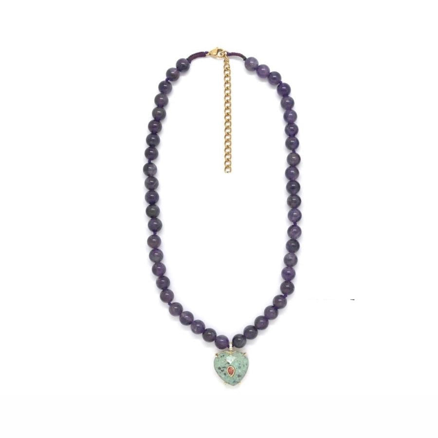 Heart Stone Necklace Collection