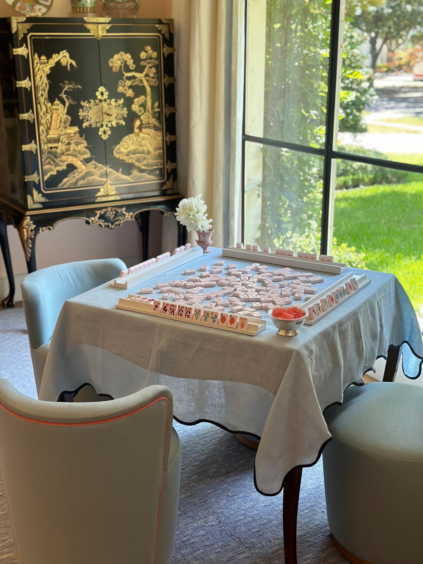 Game table linen tablecloth