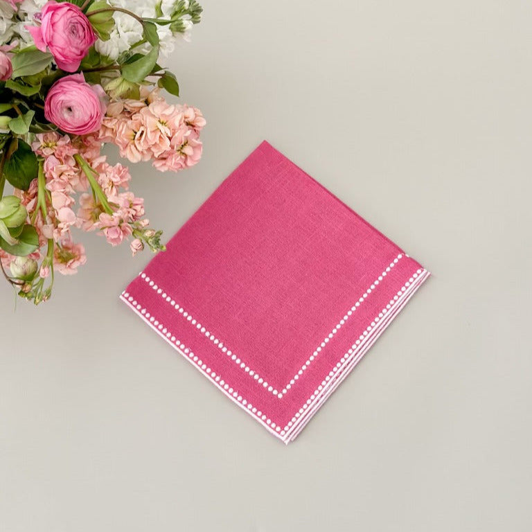 Pink dots napkin