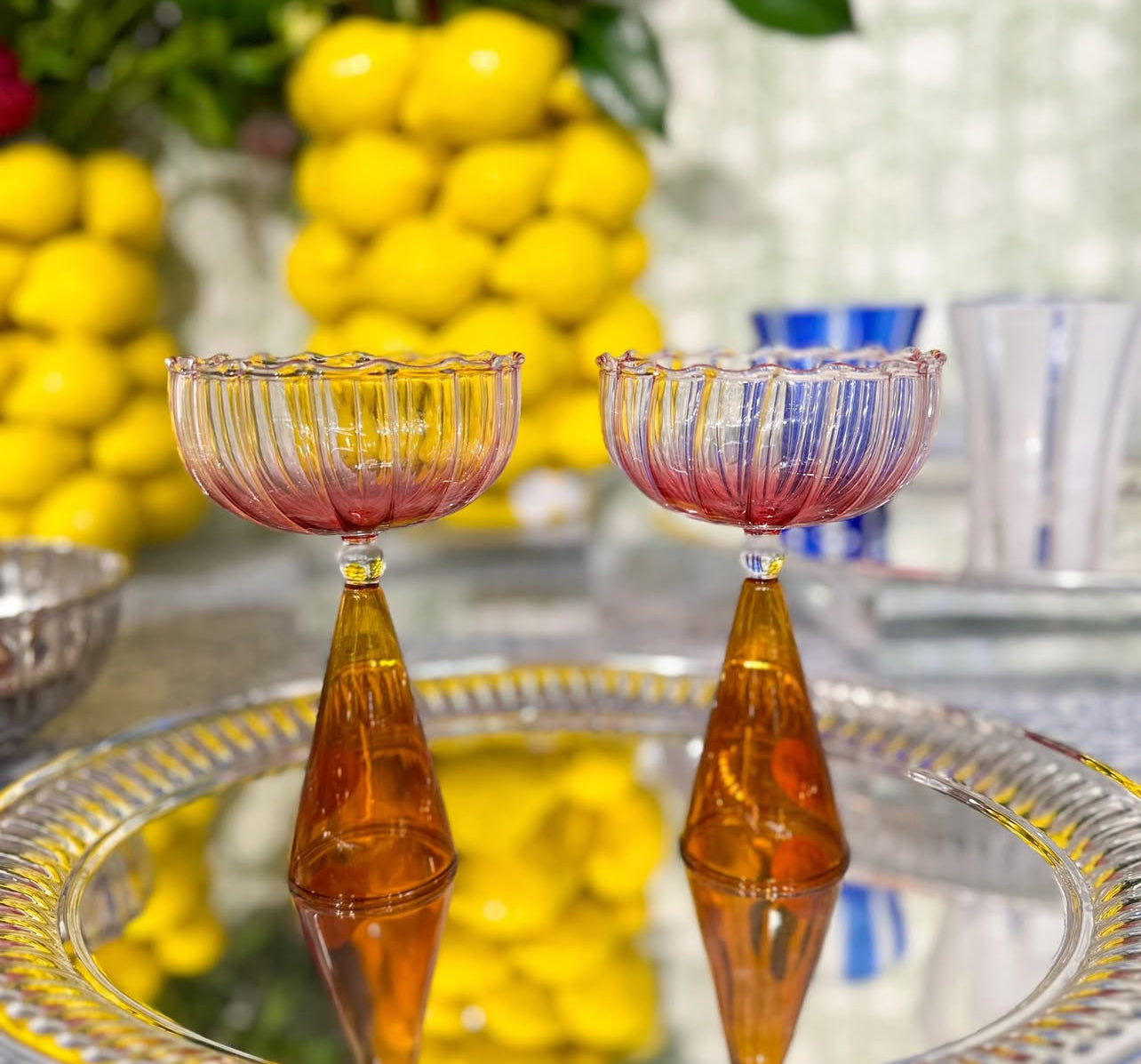 Pink goblet