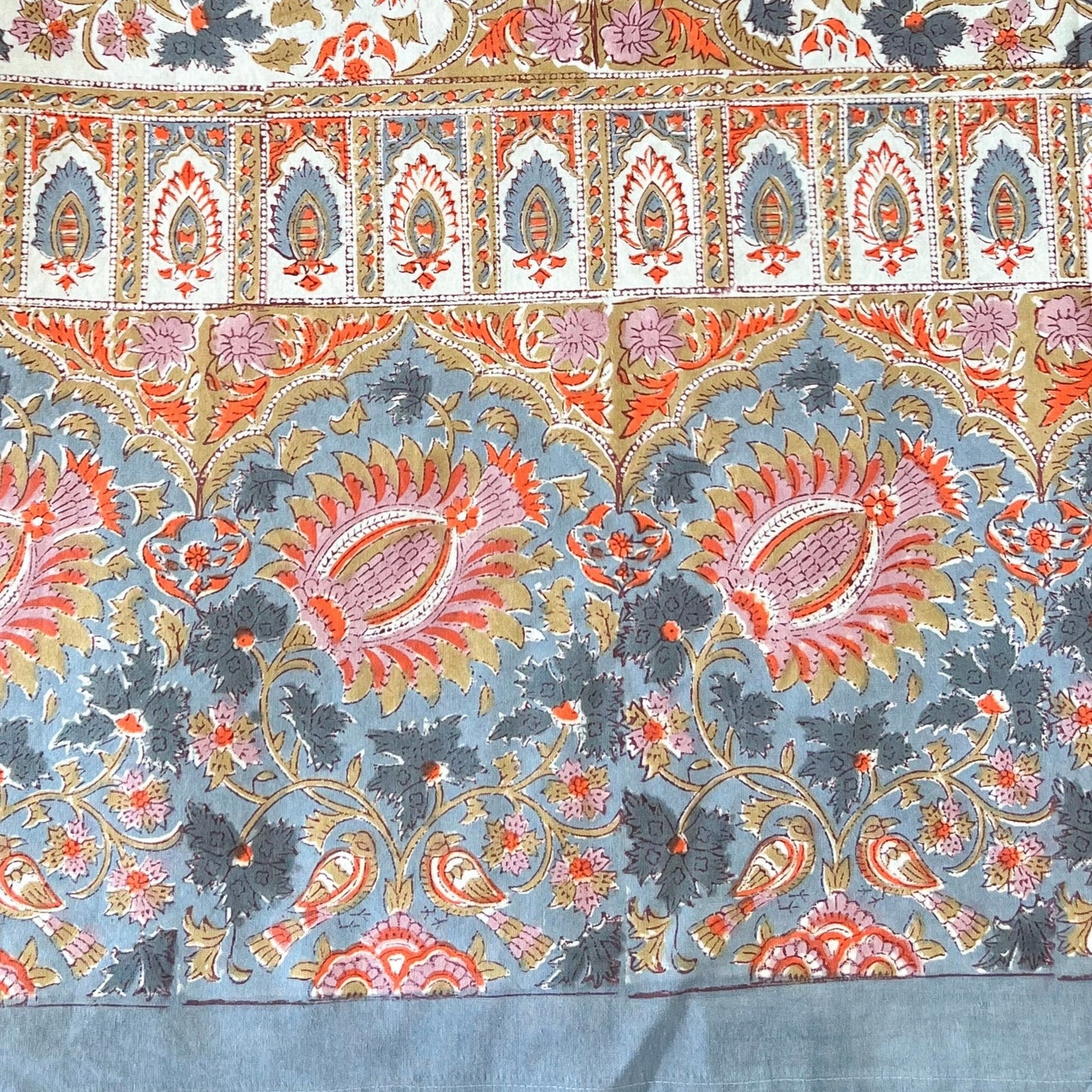 Fall print tablecloth, 72 x 132 in