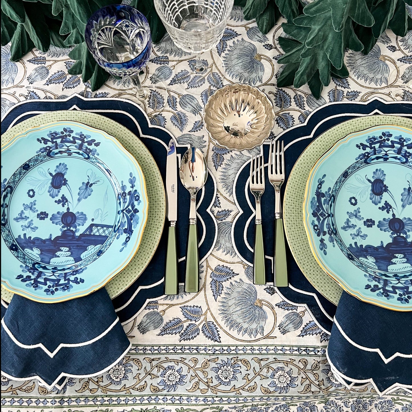 Navy blue placemat