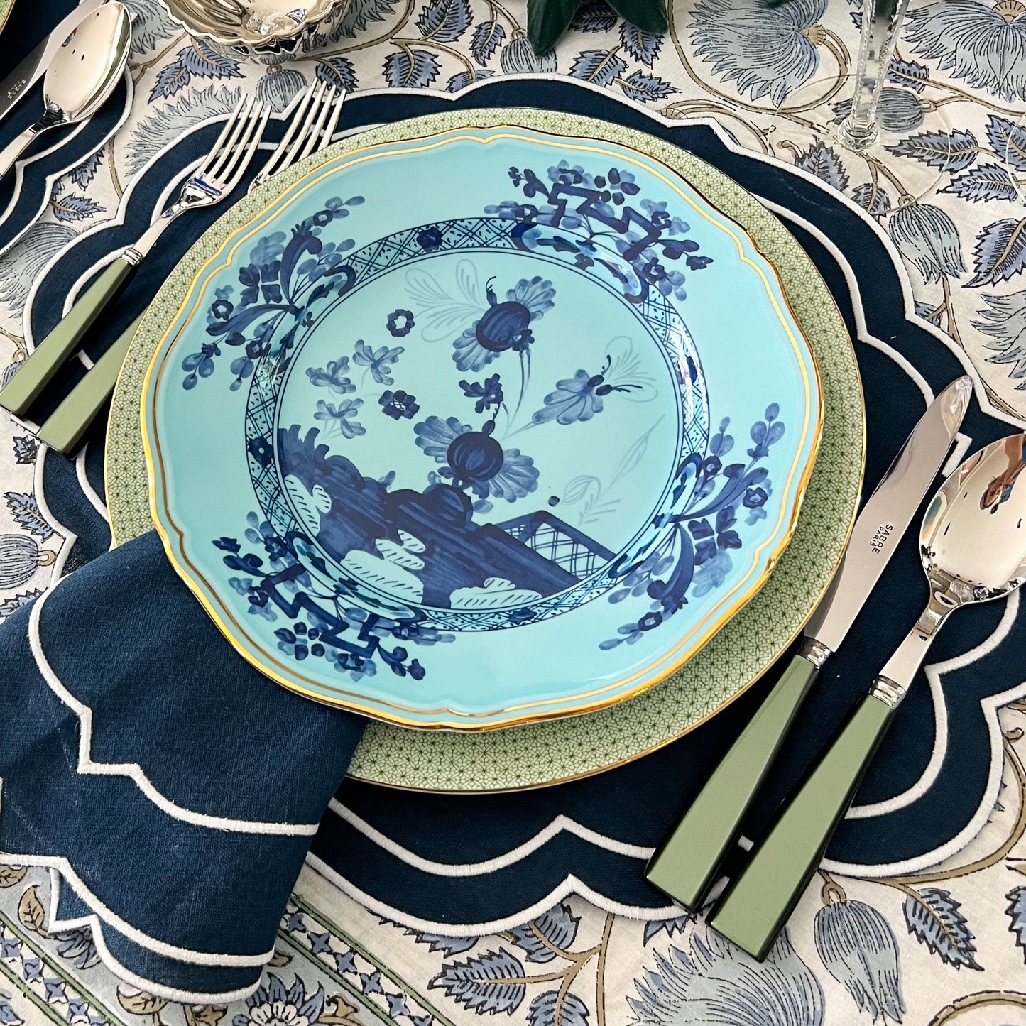 Navy blue placemat