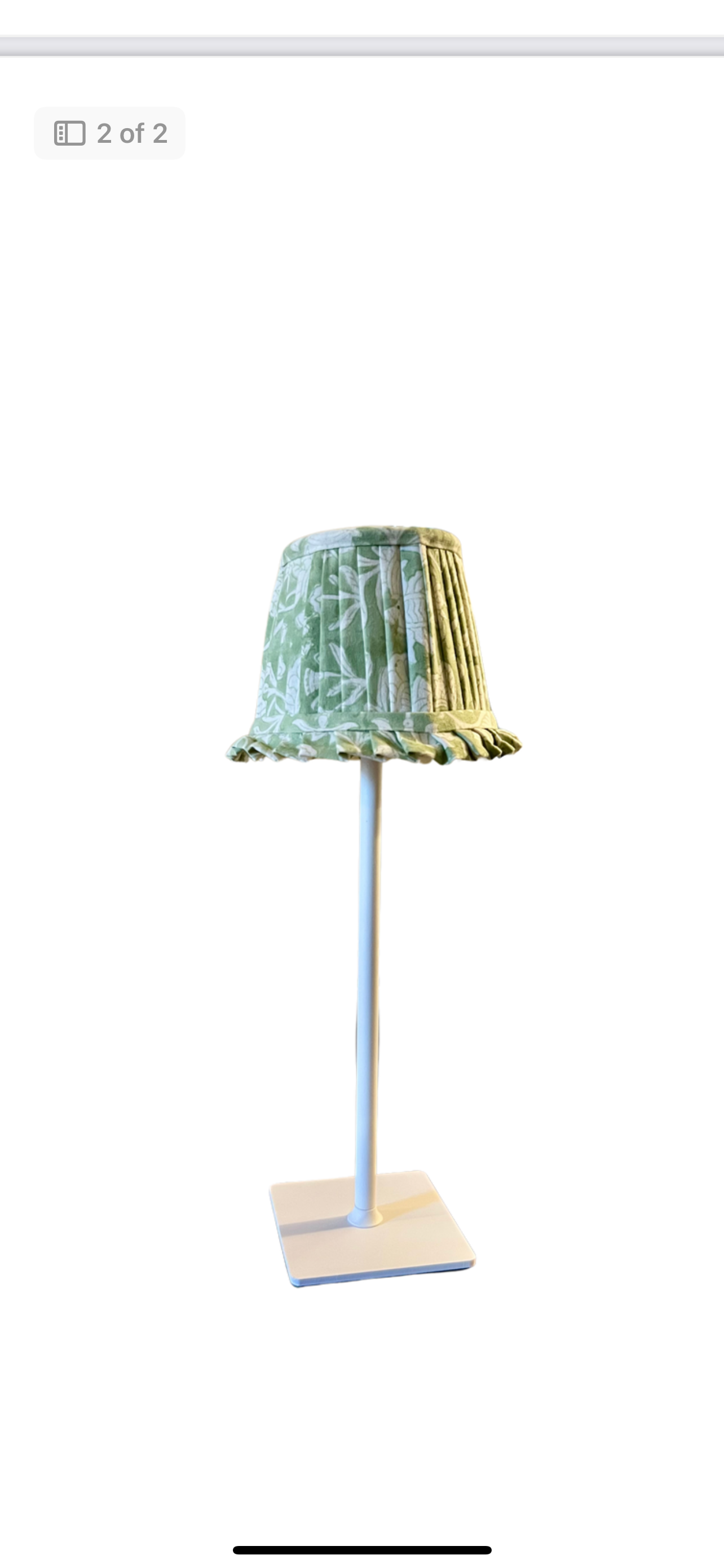 Green lamp shade