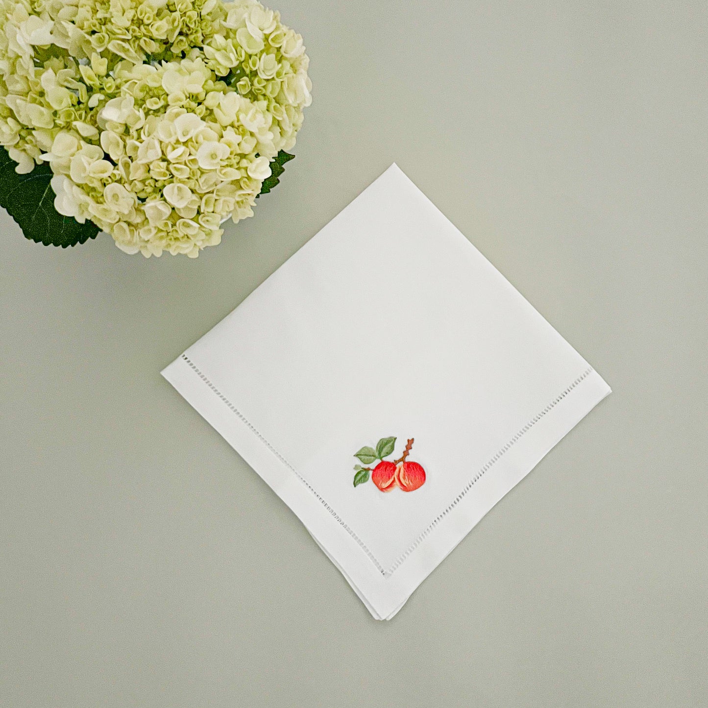 Embroidered dinner napkin