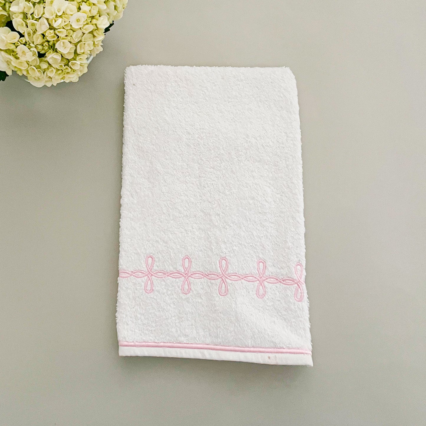 Embroidered terry towel