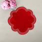 Red double dots placemat