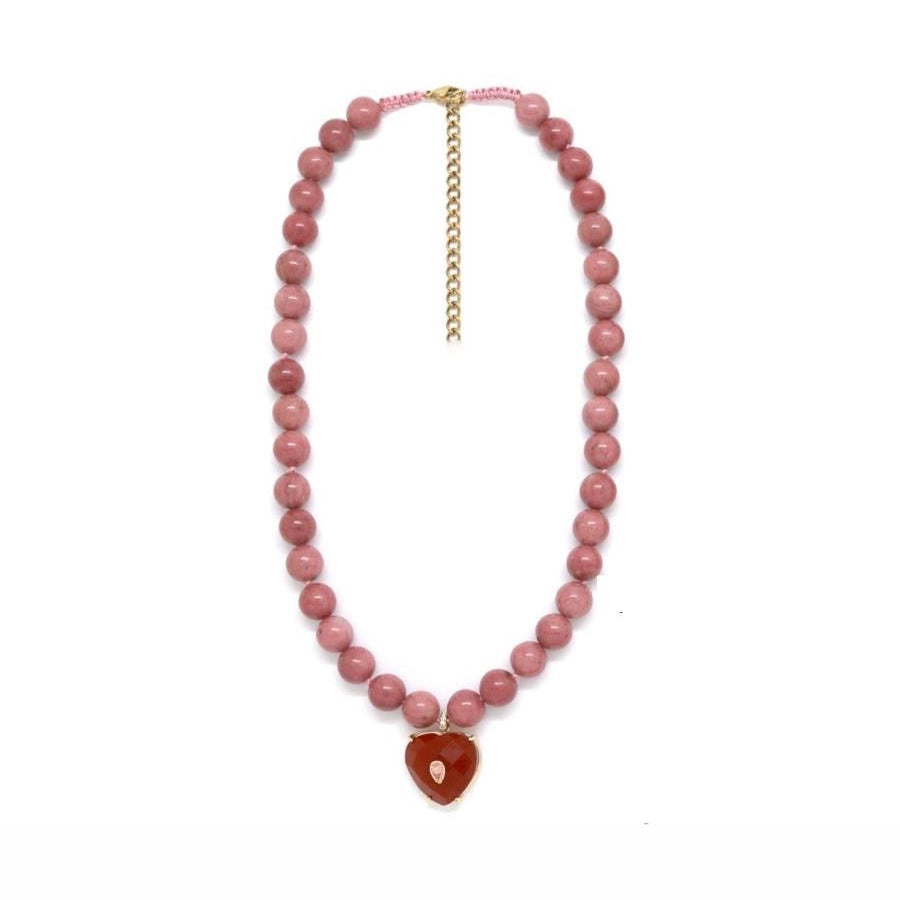 Heart Stone  Necklace Collection