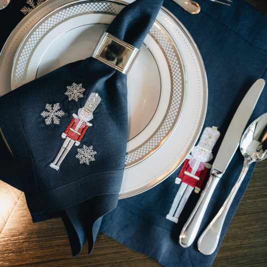 Nutcracker Navy Napkin