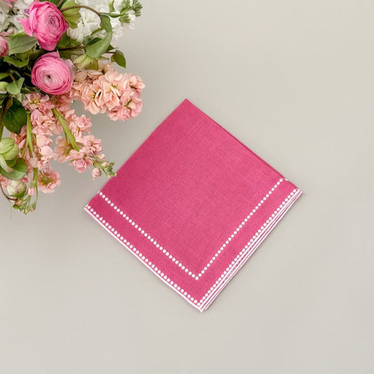 Pink dots napkin