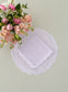 Gingham lavender napkin