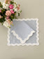 Wavy blue with white border placemat