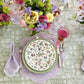 Lavender dots placemat