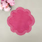 Pink double dots placemat