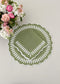 Green leaves dinner napkin