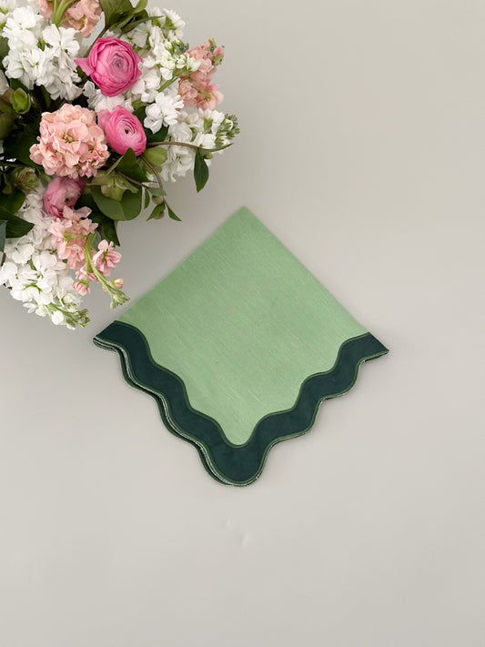 Wavy Green with green border