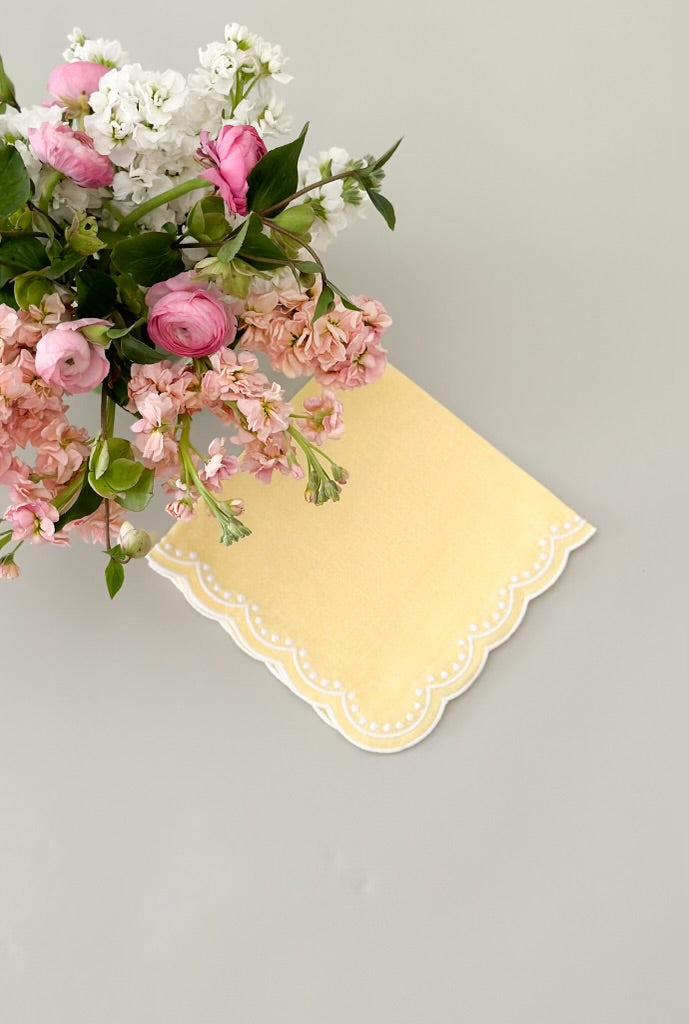 Yellow napkin