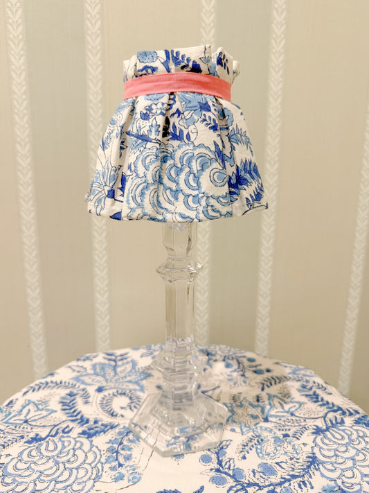 Blue flowers lamp shade