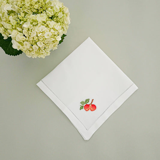Embroidered dinner napkin
