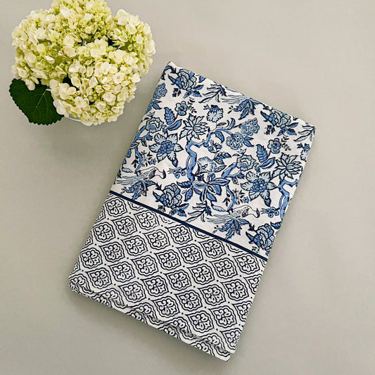 Block print tablecloth
