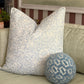 Linen Blue Willow Throw Pillow Cover