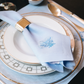 Blue coral placemats and napkins, set of 4