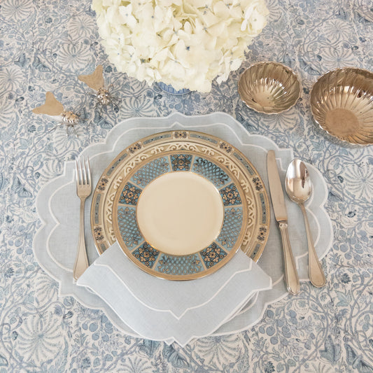 Sky blue placemat