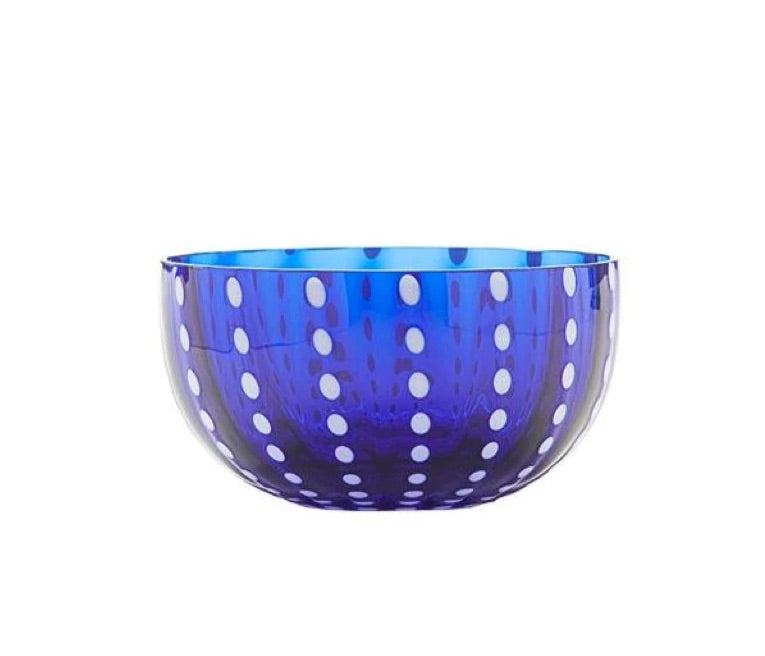 Blue dots bowl, set of 2